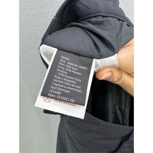 Obermeyer Womens Black Keystone Insulated Ski Snow Snowboard Pants Size 10 - Picture 7 of 13